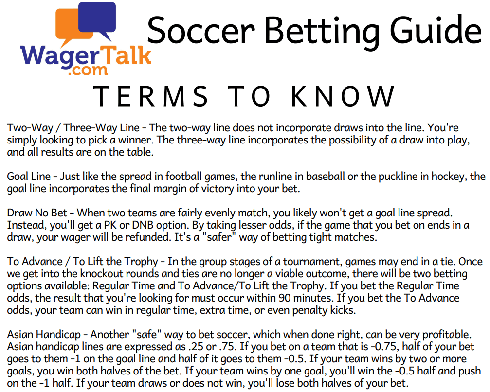 Soccer Betting Guide