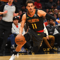 Trae Young of the Atlanta Hawks attempts to pass NBA Player Props