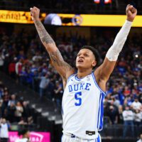 Duke Basketball Player Celebrating