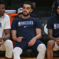 Memphis Grizzlies Players on the Bench