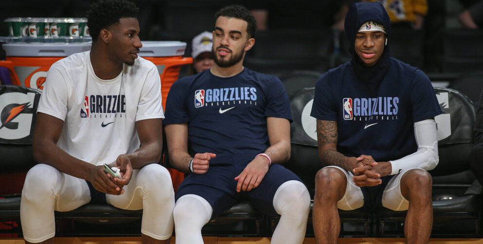 Memphis Grizzlies Players on the Bench