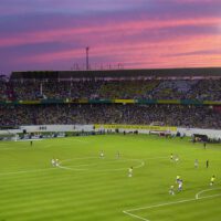 Soccer Stadium at Dusk
