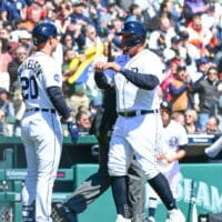 Detroit Tigers Players Celebrate