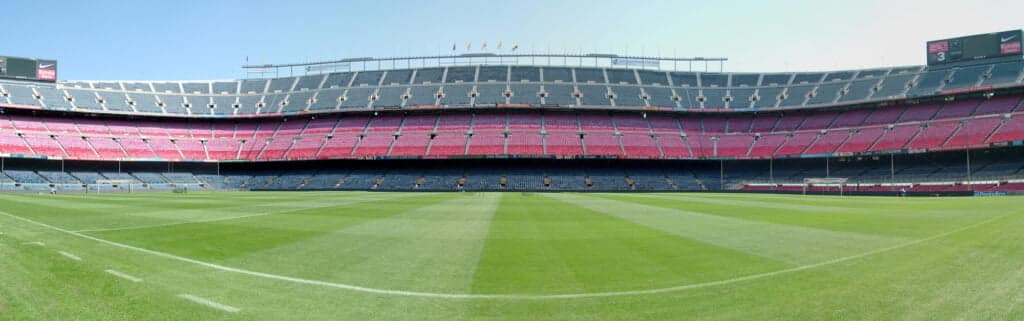 Barcelona pitch for La Liga match