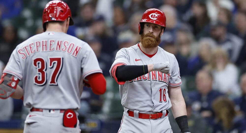 Reds Players Celebrate