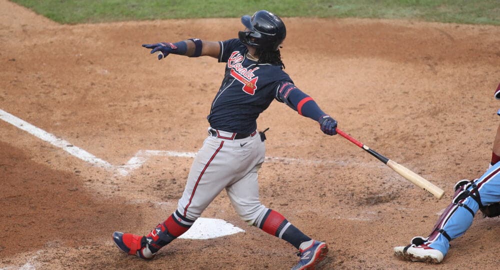 Ronald Acuna Jr. of Braves hits home run