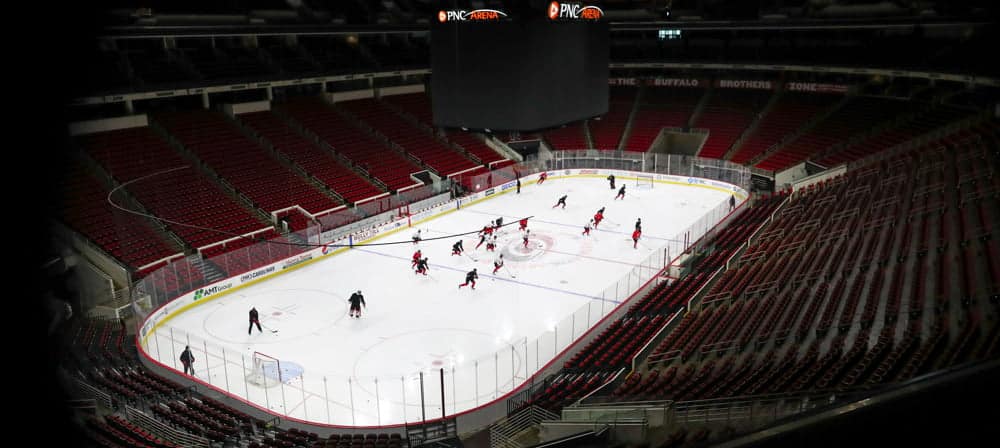 Carolina Hurricanes Practicing