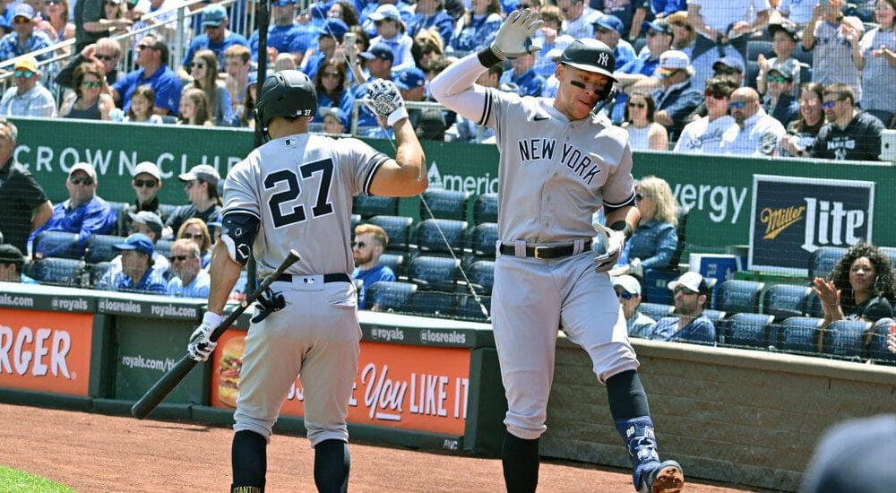 Yankees Players Celebrate