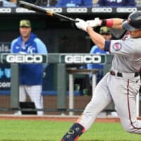 Twins Batter Hits Ball