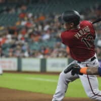 Daulton Varsho of Diamondbacks Hits Ball