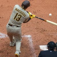 Manny Machado of Padres attempts to hit home run prop bets - April 7, 2025
