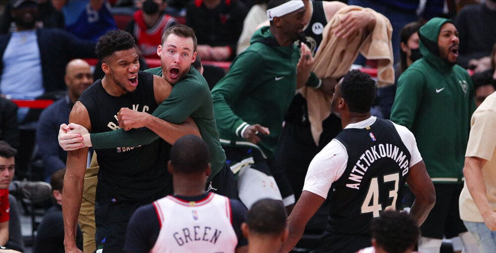 Milwaukee Bucks Team Celebrates