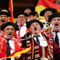 Spain Fans Celebrate