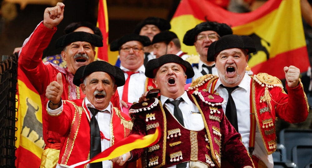 Spain Fans Celebrate