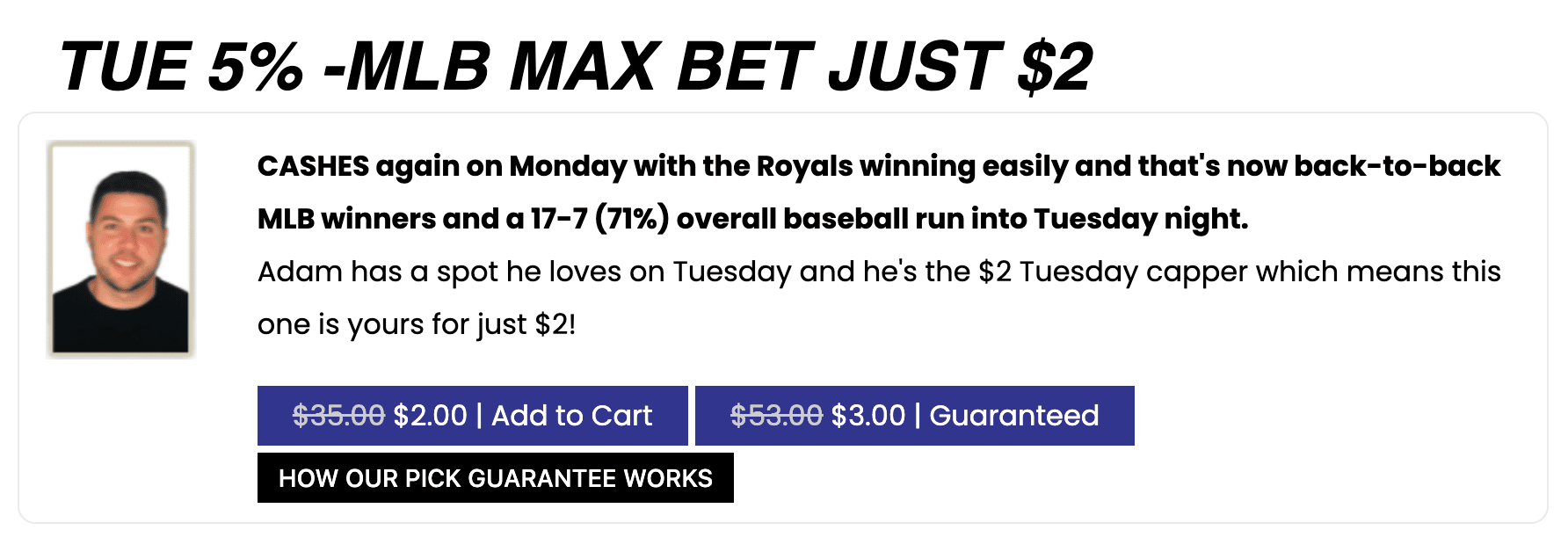 $2 Tuesday Picks