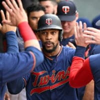 Byron Buxton of Twins celebrates home run prop bets