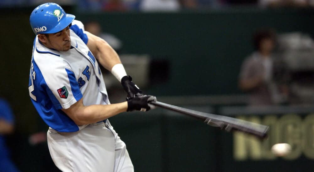 Seibu Lions Batter Hits Ball