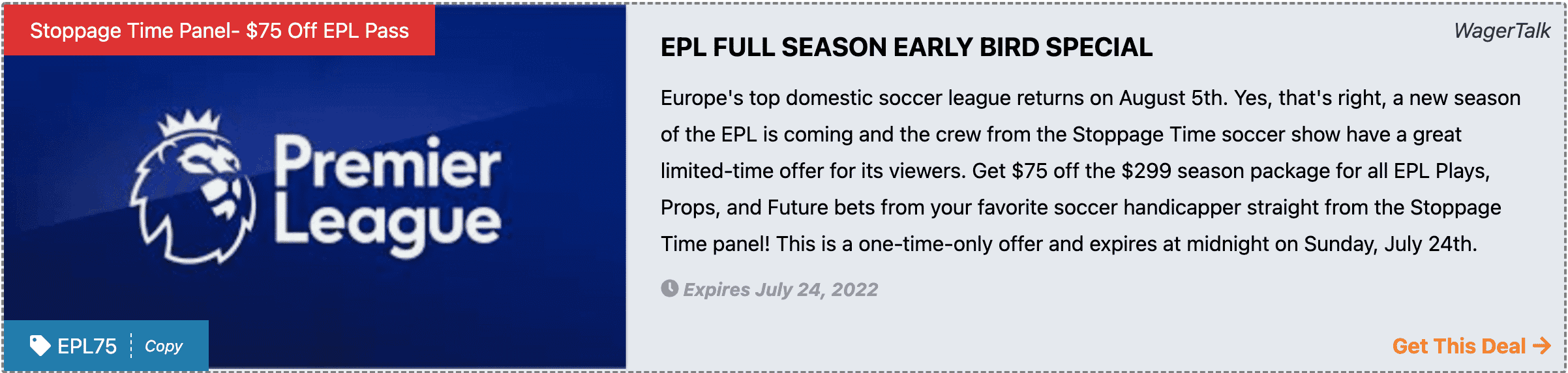 Get EPL Picks Package Deal