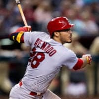 Nolan Arenado of Cardinals gets out for a NRFI