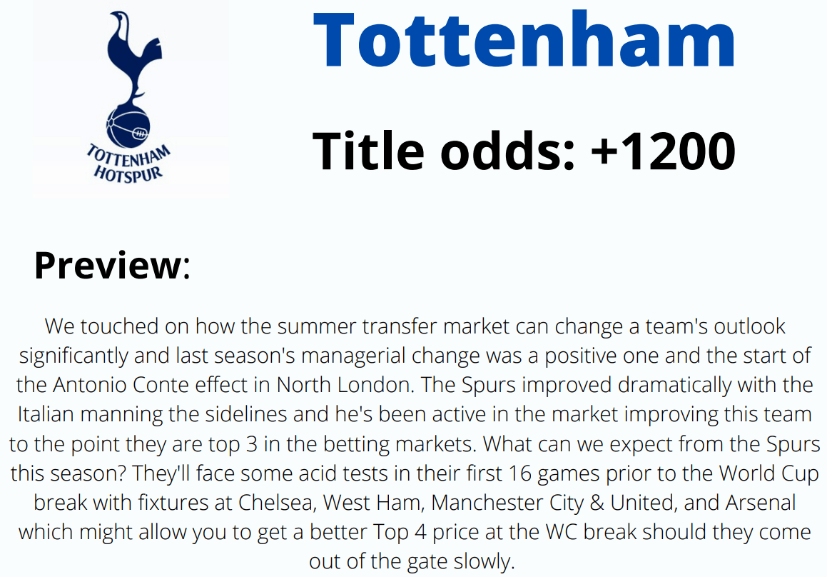 Tottenham Excerpt from Guide