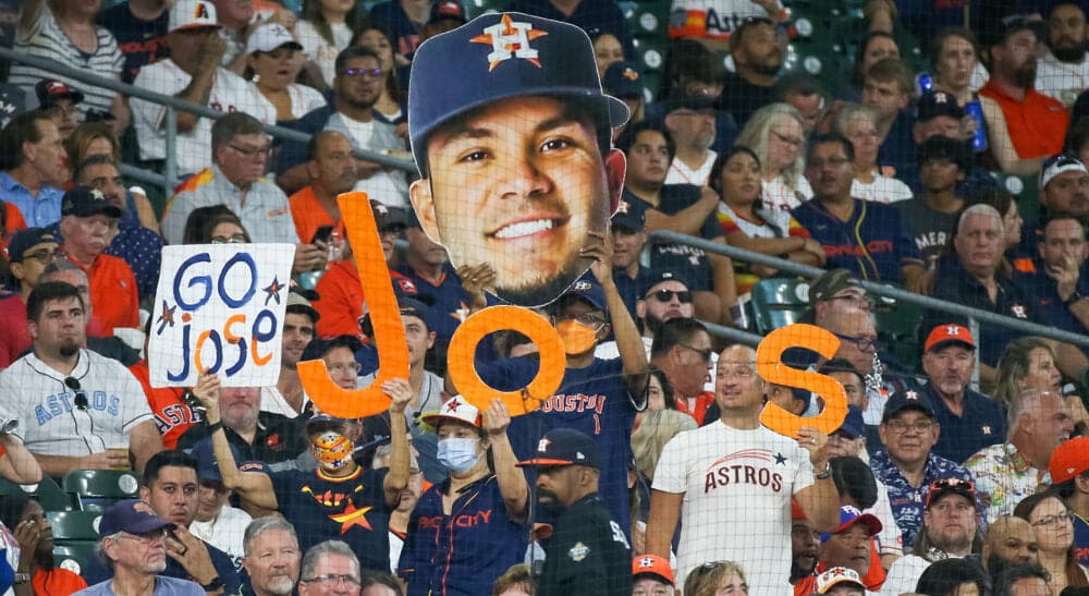 Jose Altuve attempts to pass hitter prop