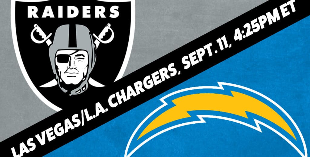 LA Chargers vs Las Vegas Raiders Prediction and Odds   Week 1