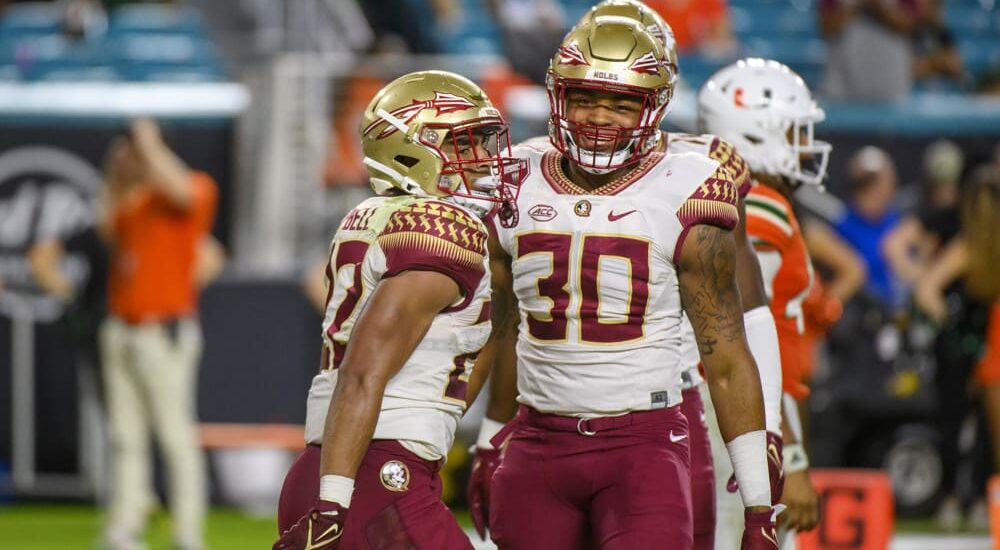 Florida State Players Talk After Play