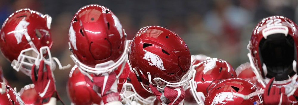 Arkansas Football Helmets