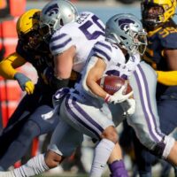 Kansas State Player Runs With Ball