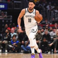 Ben Simmons of Brooklyn Nets looks to pass NBA player props today