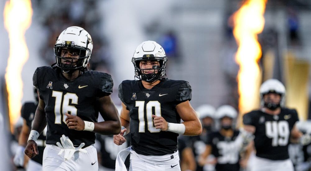 UCF Players Run On To Field