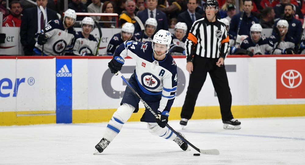 Winnipeg Jets Player Shoots Shot