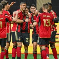 Atlanta United celebrates MLS goal