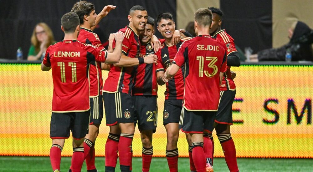 Atlanta United celebrates MLS goal