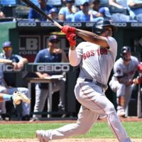 Rafael Devers of Red Sox hits home run