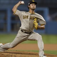 Yu Darvish of Padres pitches baseball