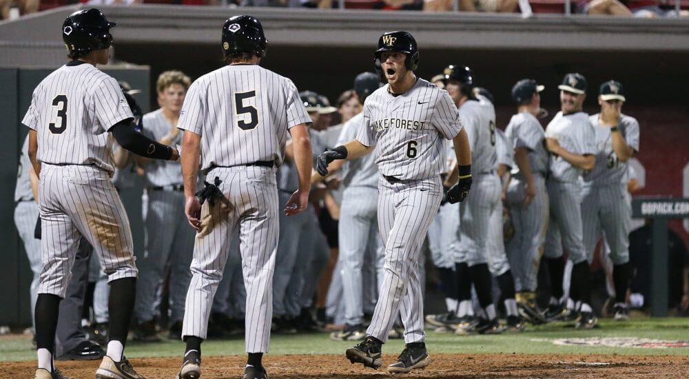 Wake Forest players celebrate