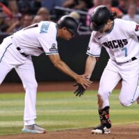 Corbin Carroll attempts to hit MLB player props - April 23, 2025