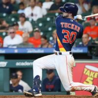 Kyle Tucker of Astros hits runs in