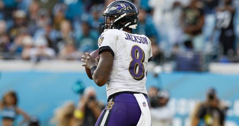 Baltimore Ravens quarterback Lamar Jackson