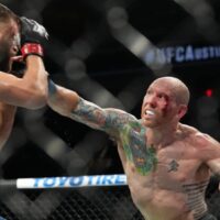 Josh Emmett punches UFC fighter