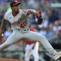 Josiah Gray of Washington Nationals pitches MLB baseball