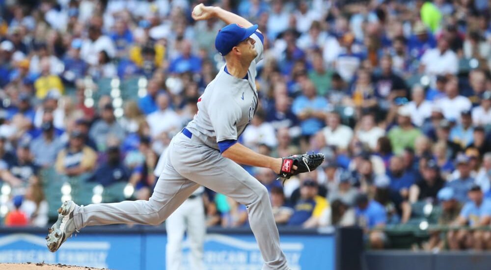 Drew Smyly pitches in Cubs vs Brewers game