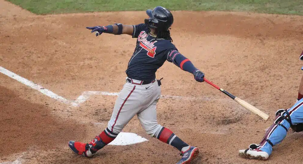 Ronald Acuna Jr. hits home run