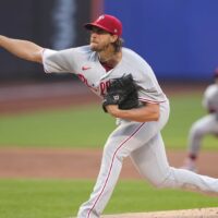 Aaron Nola pitches in first inning to a NRFI