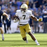 Notre Dame RB Audric Estime hits College Football Player Props