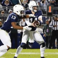 Penn State QB hands football off to RB