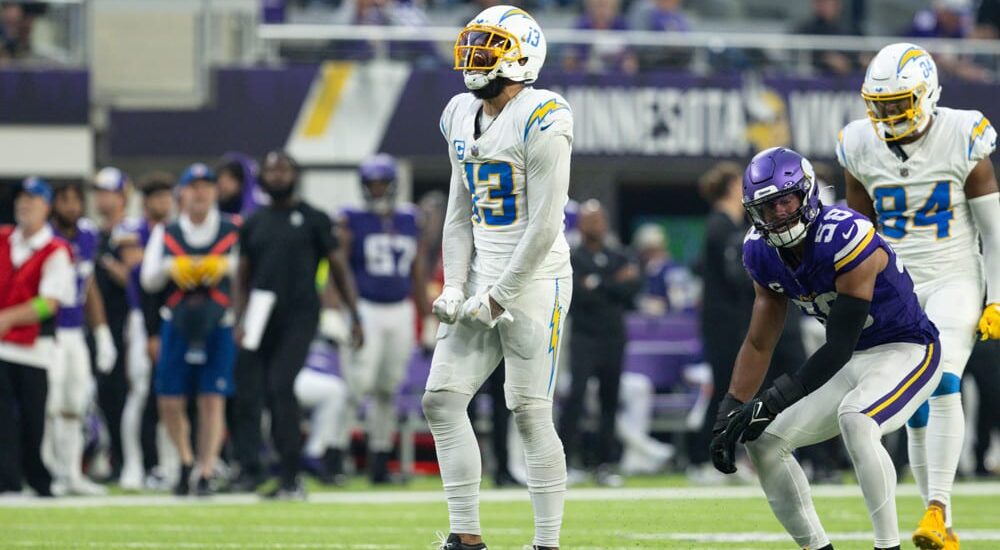 Keenan Allen celebrates first touchdown scorer