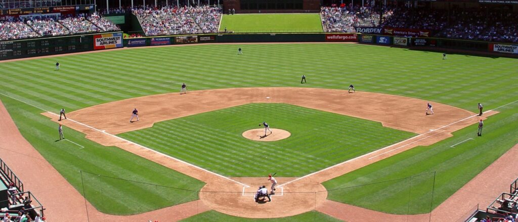 MLB ballpark where players attempt to reach hitter prop