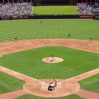 MLB ballpark where players attempt to reach hitter prop